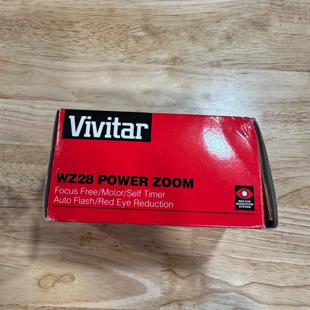 Vintage Vivitar WZ 28 35mm Point & Shoot Compact Film Camera Battery New in box